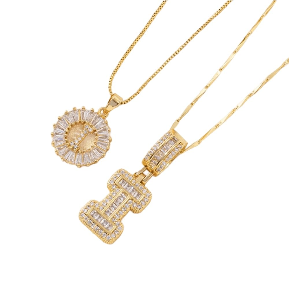 🎁Offerta di Capodanno, sconto del 50%💖 Set di 2 ciondoli con letter
