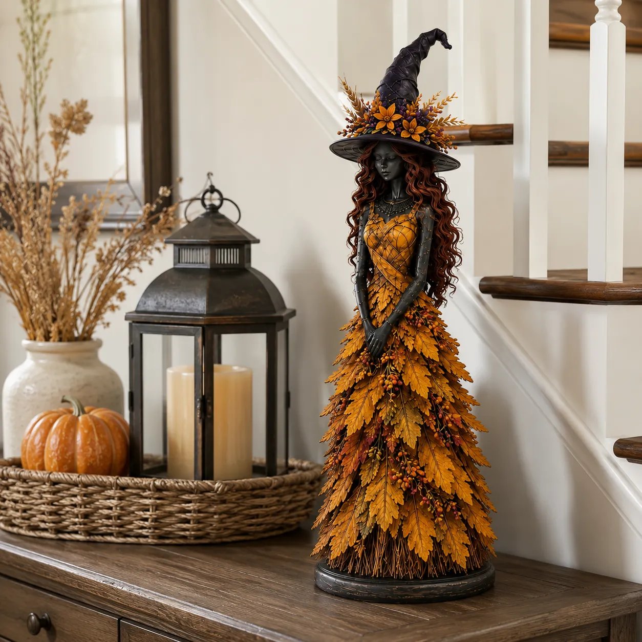 💥ULTIMO GIORNO SCONTO DEL 49% - 🧙 Statuetta Strega Autunno Incantato (📦Acquista 3, spedizione gratuita)