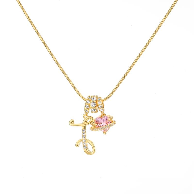 💖Sconto illimitato del 50%✨Collana con ciondolo a tre strati con lettere dalla A alla Z
