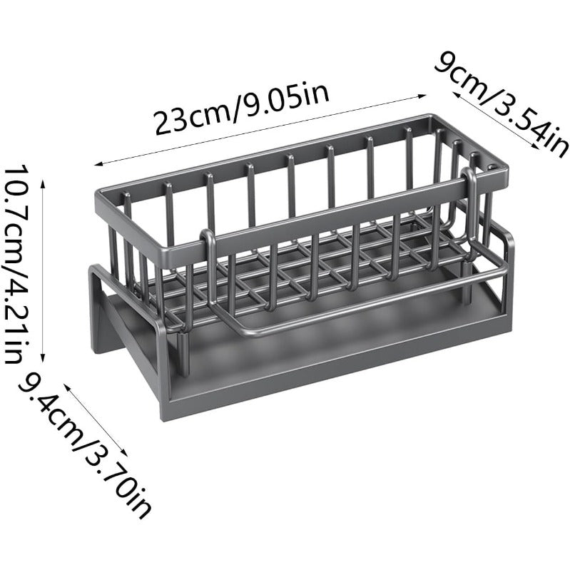 🧽Cancella una volta per tutte il caos delle spugne bagnate sul lavello! 🛑Organizer multifunzionale per lavello