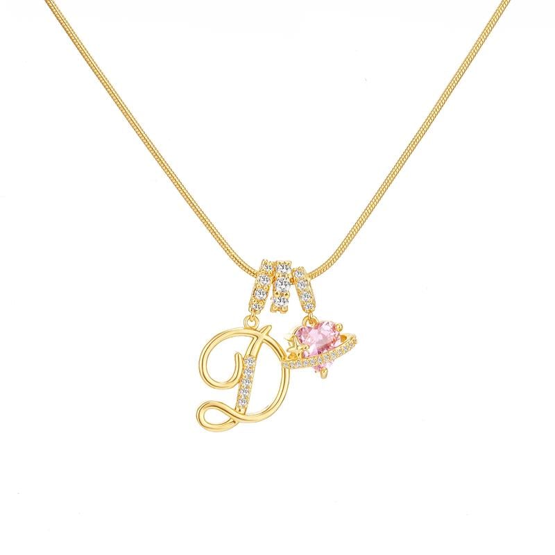 💖Sconto illimitato del 50%✨Collana con ciondolo a tre strati con lettere dalla A alla Z