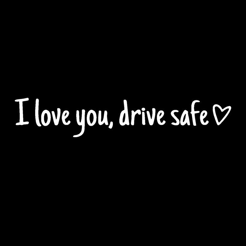 💖“I Love You Drive Safe“ adesivi a specchio