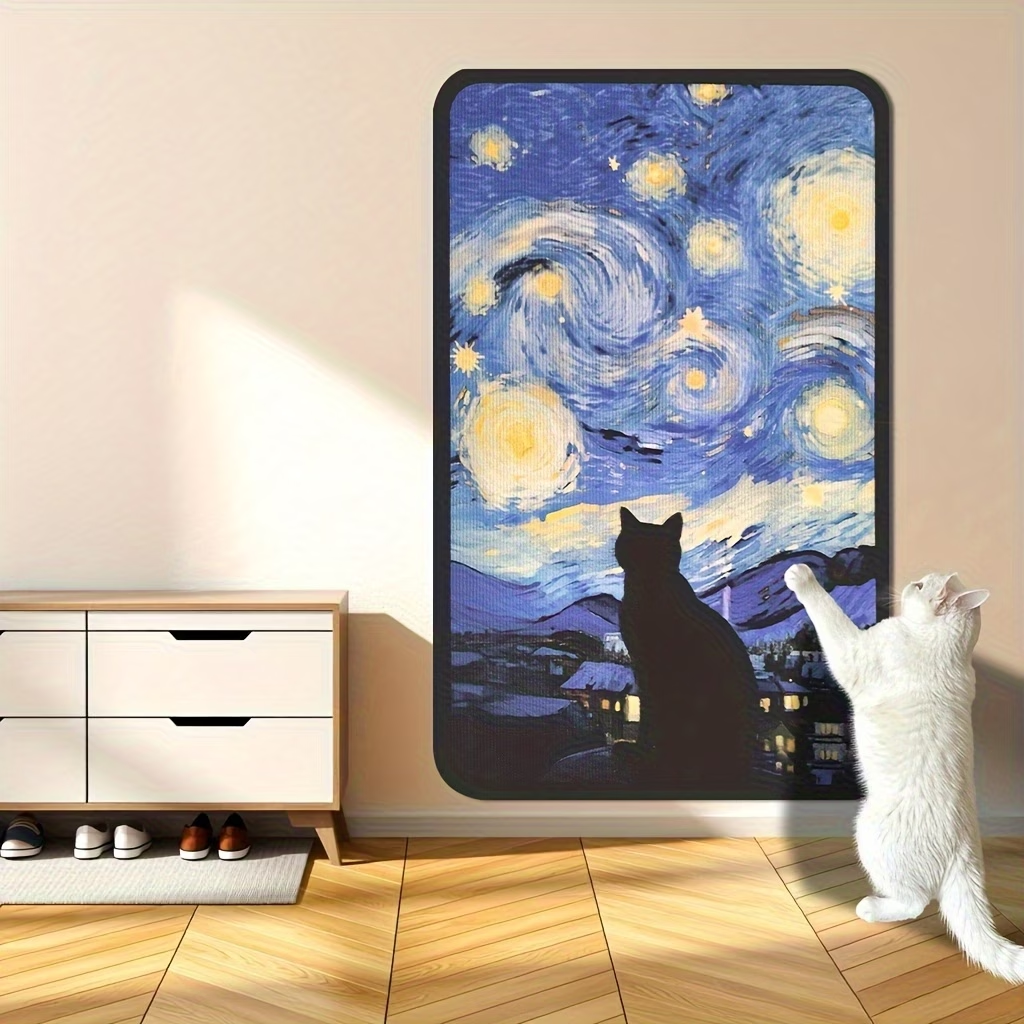 🐱 Tiragraffi da parete dal design artistico | Tappetino salvaspazio