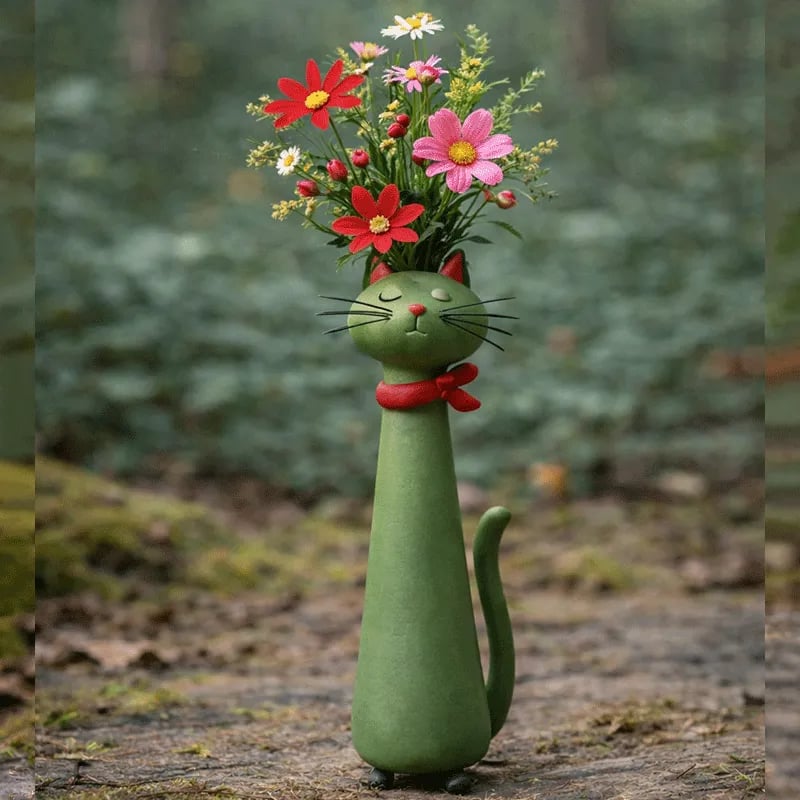 😻 Gatti che abbracciano i tuoi fiori-- regala alla tua casa un tocco di personalità! 🌼