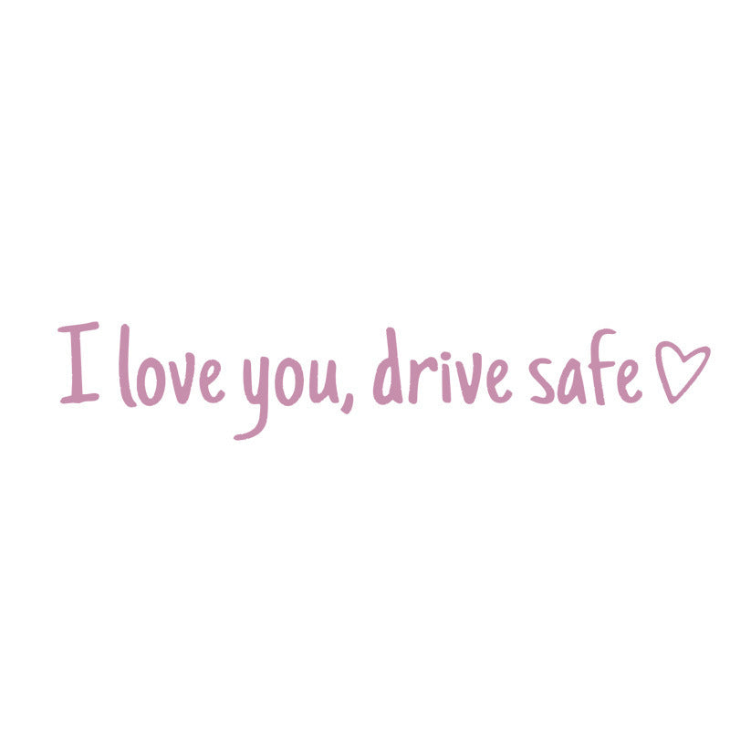 💖“I Love You Drive Safe“ adesivi a specchio