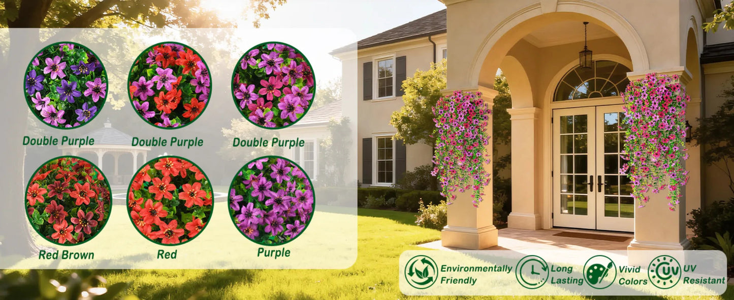✨ Acquista 1 Ottieni 1 Gratis ✨🌷Fiori di margherite ed eucalipto a cascata per esterni – resistenti ai raggi U