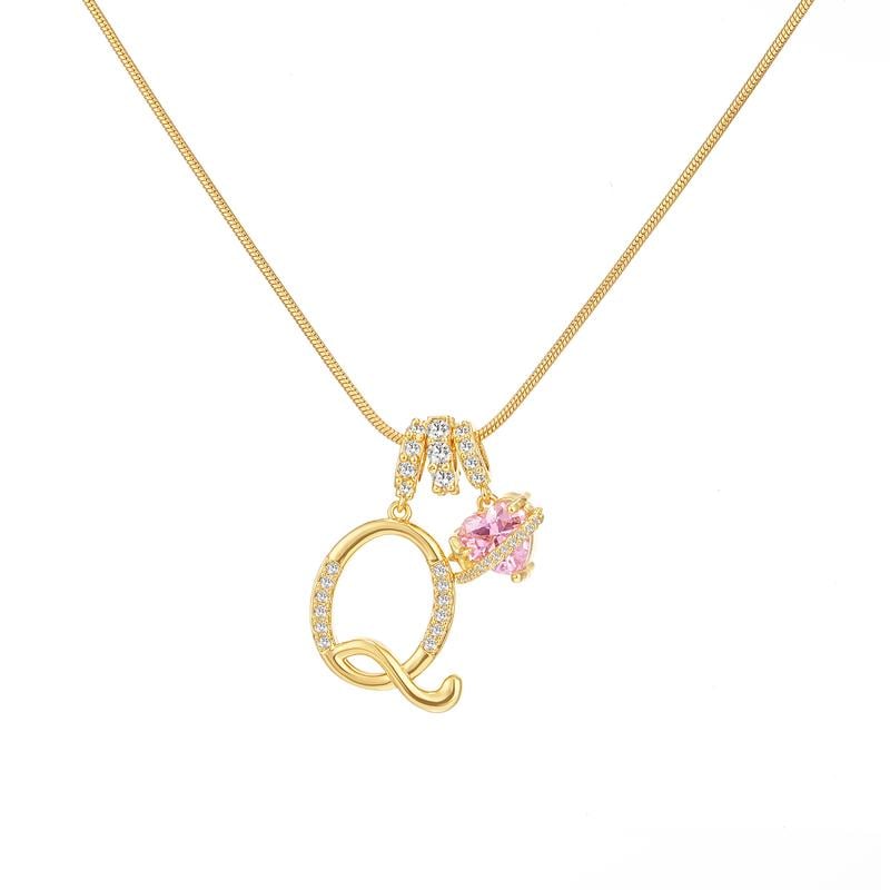 💖Sconto illimitato del 50%✨Collana con ciondolo a tre strati con lettere dalla A alla Z