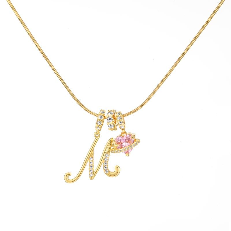💖Sconto illimitato del 50%✨Collana con ciondolo a tre strati con lettere dalla A alla Z