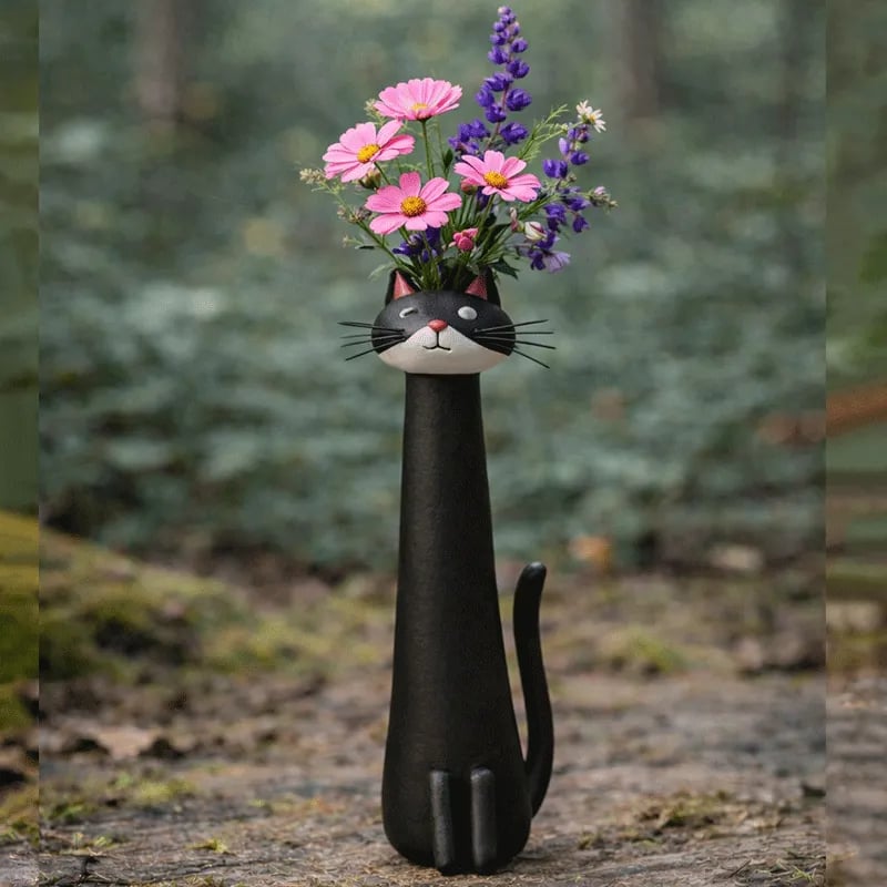😻 Gatti che abbracciano i tuoi fiori-- regala alla tua casa un tocco di personalità! 🌼