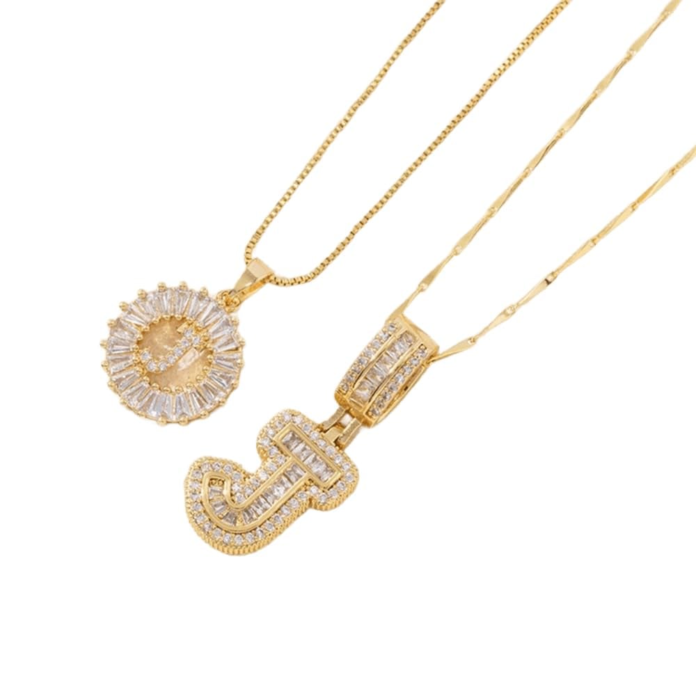 🎁Offerta di Capodanno, sconto del 50%💖 Set di 2 ciondoli con letter