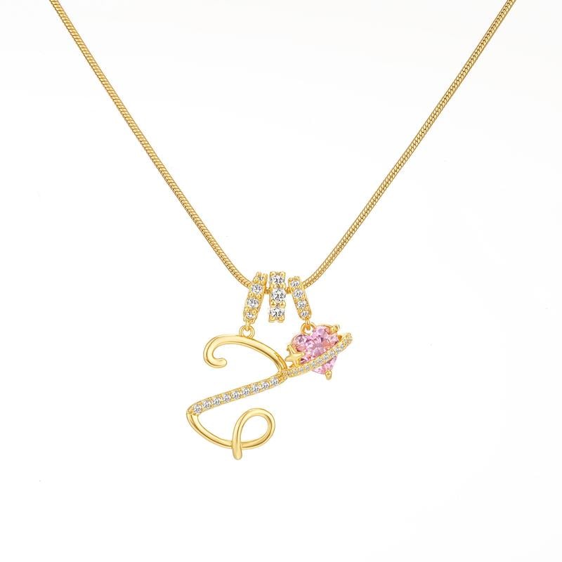 💖Sconto illimitato del 50%✨Collana con ciondolo a tre strati con lettere dalla A alla Z