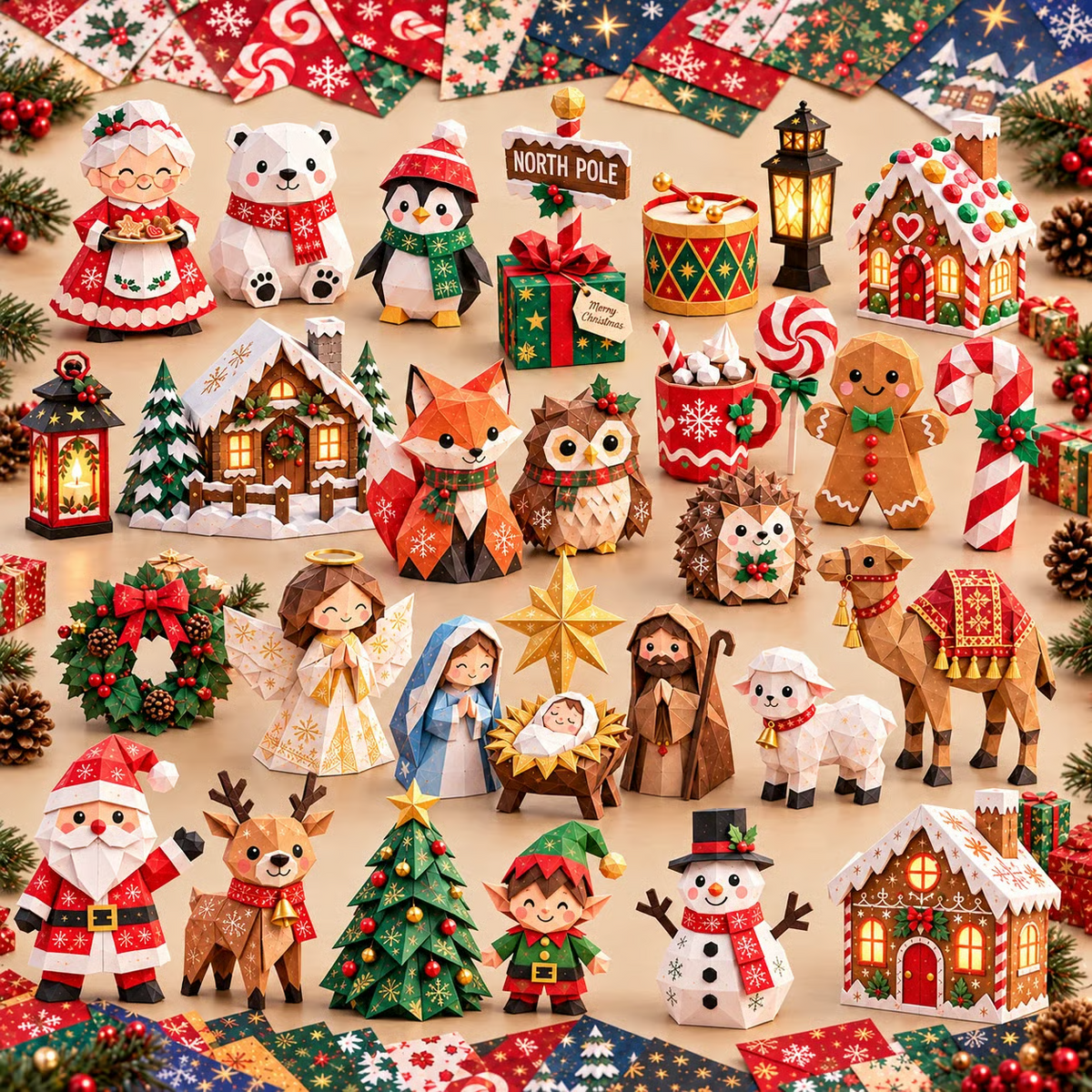 🎄Kit di lavoretti natalizi in carta – 250 fogli, 5 temi festosi per creare la magia di Natale in famiglia🌟