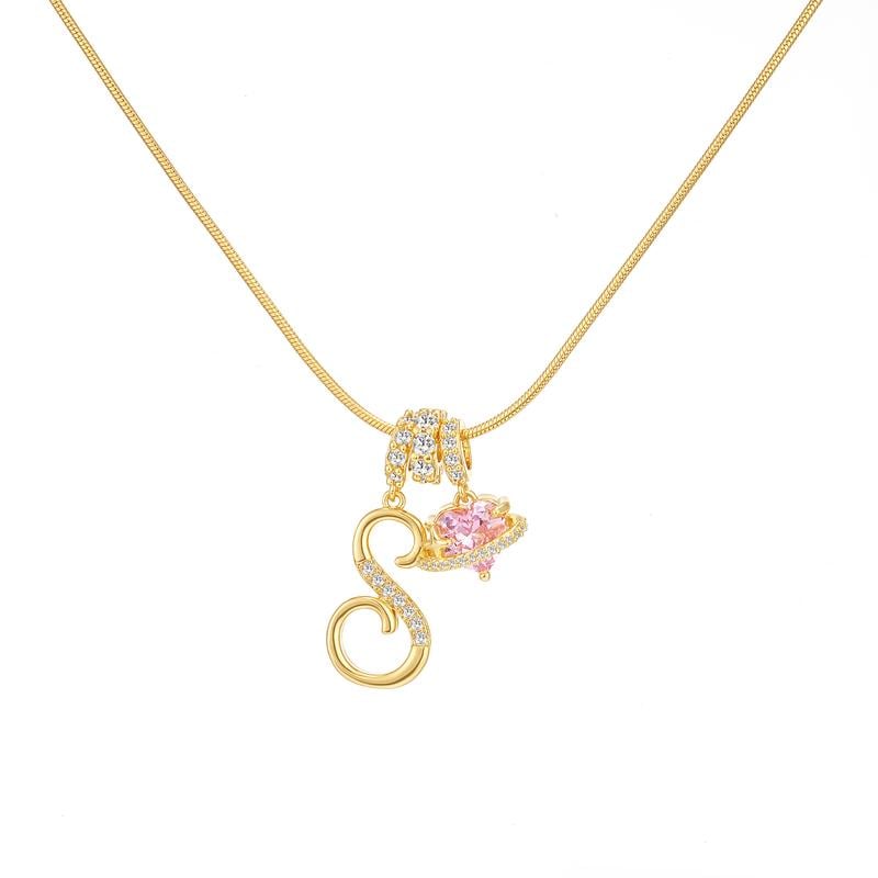 💖Sconto illimitato del 50%✨Collana con ciondolo a tre strati con lettere dalla A alla Z