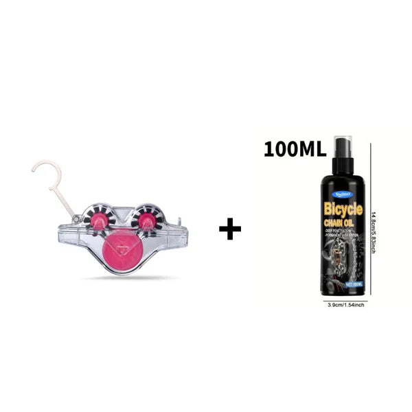 🚴‍♀️ Kit per la pulizia profonda della catena della bicicletta - Testina con spazzola riutilizzabile integrata 🔧💦