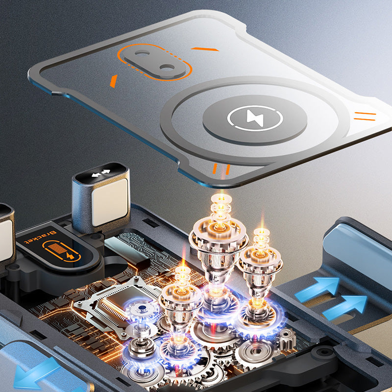 🔥OFFERTA SPECIALE 50% DI SCONTO🎁⚡Oltre 50.000 unità vendute! 📱Supporto girevole per auto 2 in 1 e caricabatterie wireless intelligente⚡