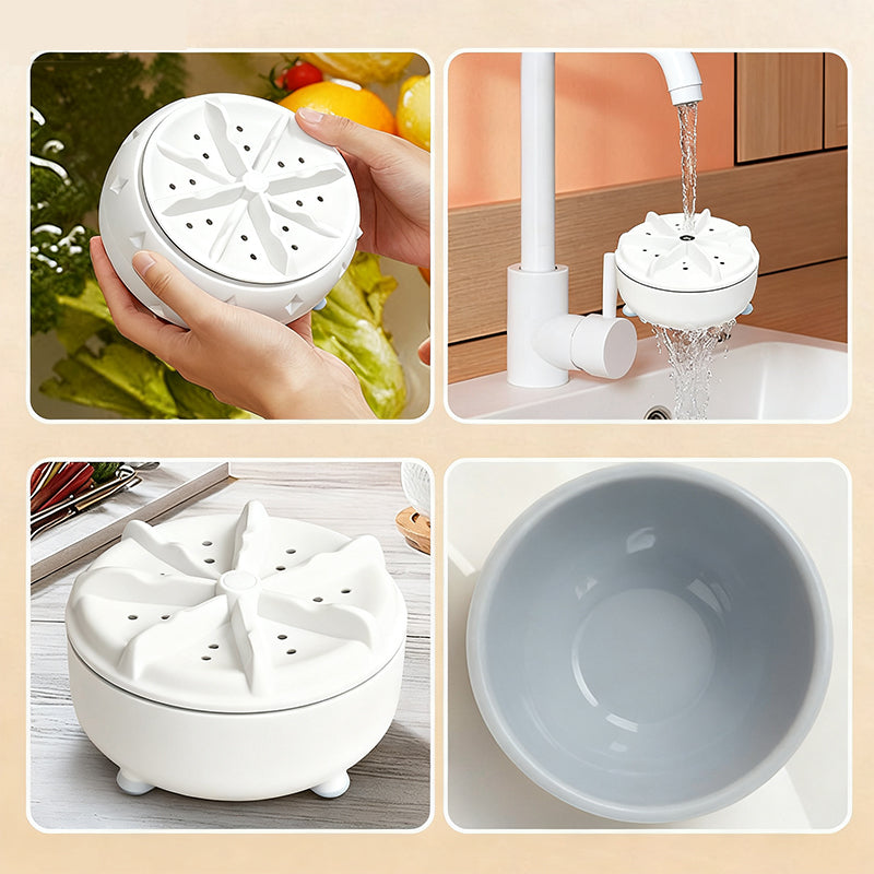 【【OFFERTA A TEMPO LIMITATO!🔥 SCONTO DEL 49%!】Tecnologia SwirlClean avanzata | Lavatrice per frutta e verdur