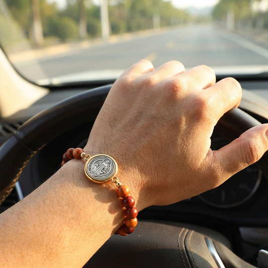 ✨Bracciale regolabile di San Benedetto🎁 Adatto sia a uomini che a donne