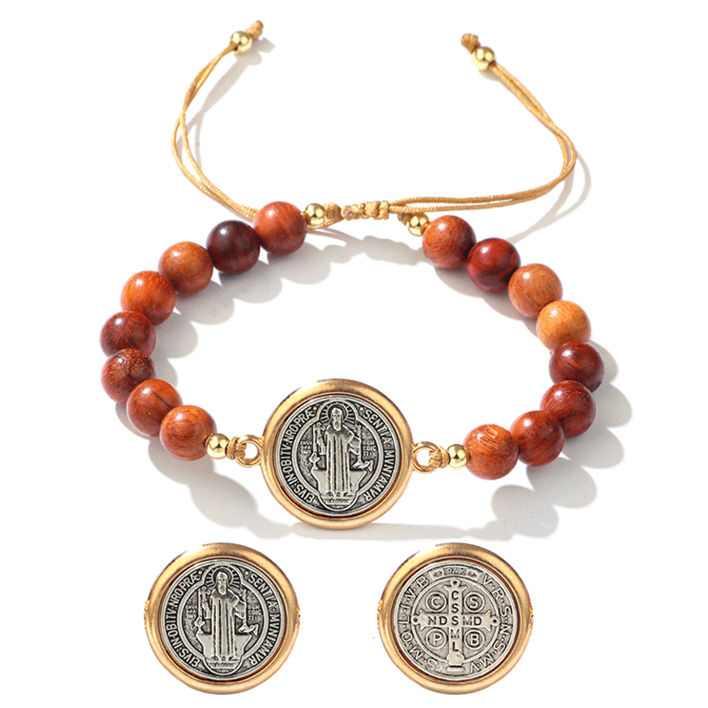 ✨Bracciale regolabile di San Benedetto🎁 Adatto sia a uomini che a donne