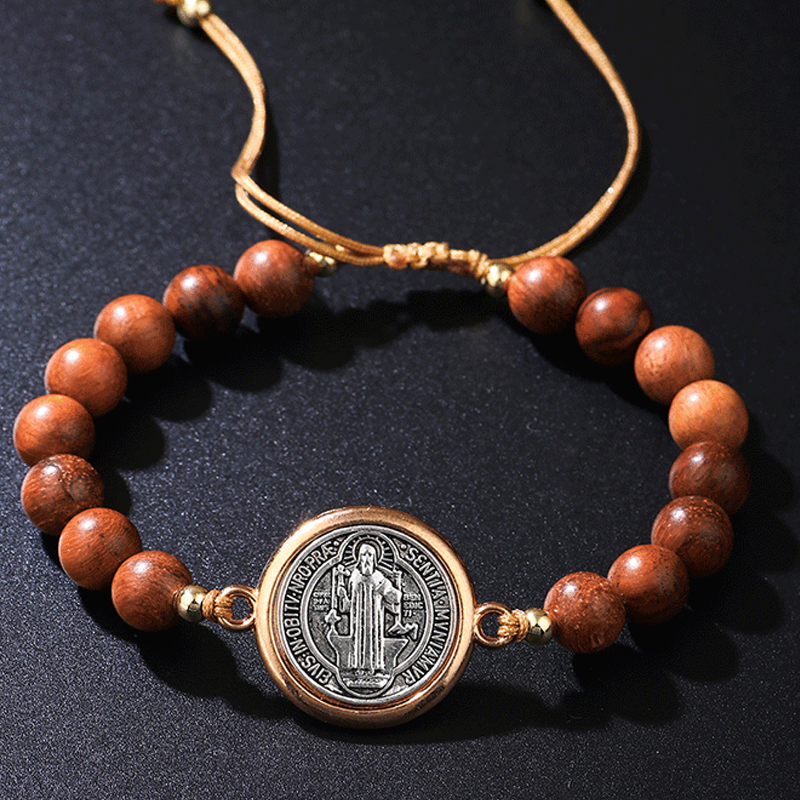 ✨Bracciale regolabile di San Benedetto🎁 Adatto sia a uomini che a donne