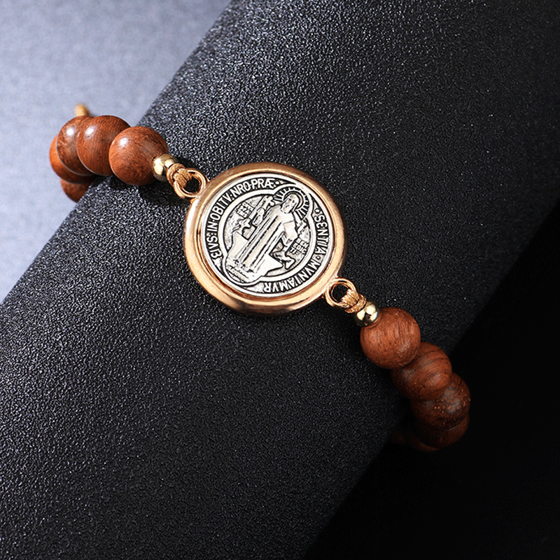 ✨Bracciale regolabile di San Benedetto🎁 Adatto sia a uomini che a donne