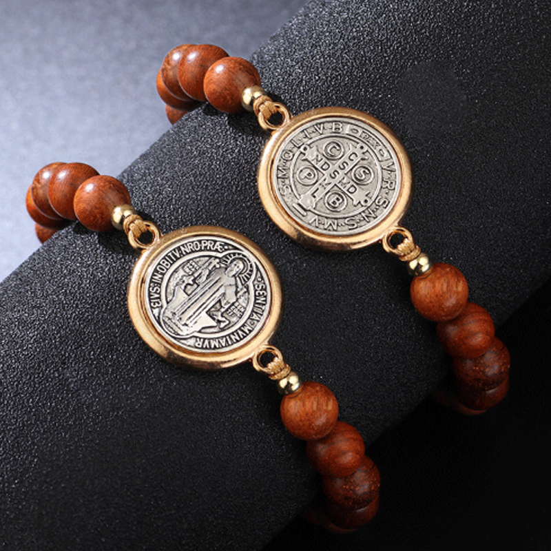 ✨Bracciale regolabile di San Benedetto🎁 Adatto sia a uomini che a donne