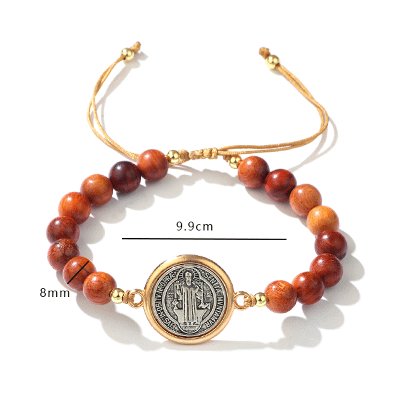✨Bracciale regolabile di San Benedetto🎁 Adatto sia a uomini che a donne