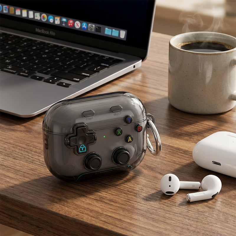 🔥 Offerta speciale 50% di sconto 🔥 Custodia protettiva 2 in 1 per AirPods in stile retrò da gioco