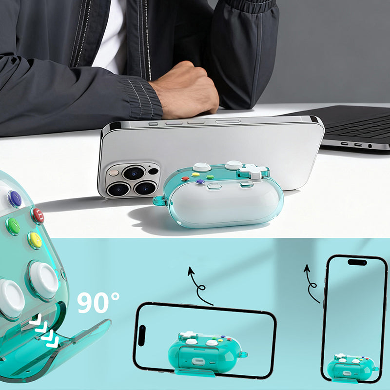 🔥 Offerta speciale 50% di sconto 🔥 Custodia protettiva 2 in 1 per AirPods in stile retrò da gioco