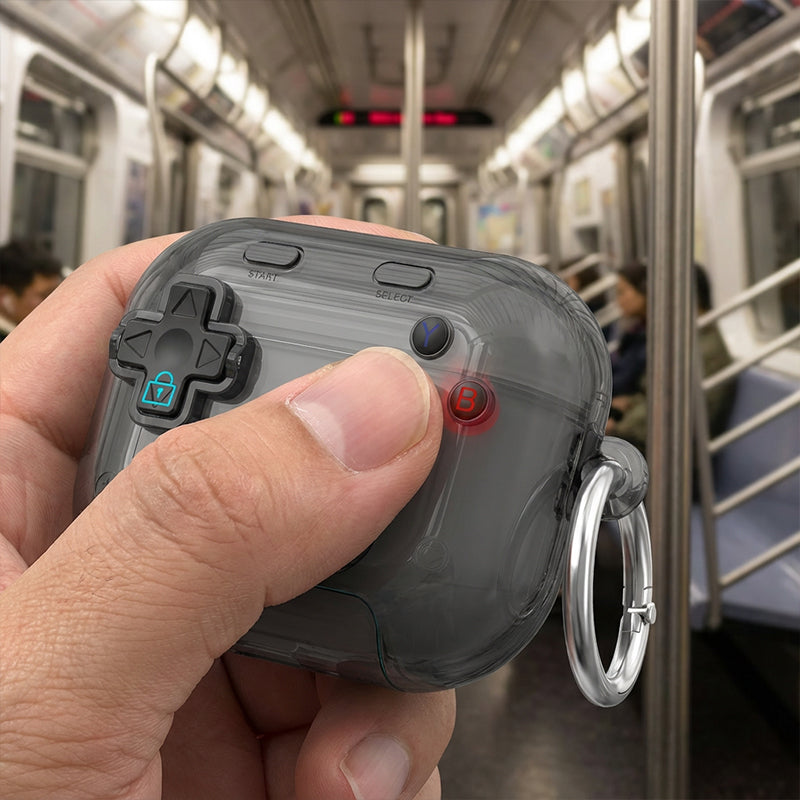 🔥 Offerta speciale 50% di sconto 🔥 Custodia protettiva 2 in 1 per AirPods in stile retrò da gioco
