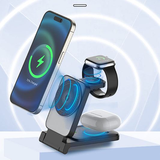 🔥Nuovi arrivi 2026: 48% di sconto per un periodo limitato!🔥Caricabatterie wireless magnetico pieghevole 3 in