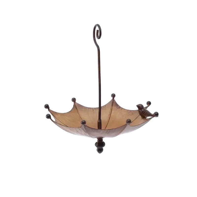 Set Mangiatoia e Abbeveratoio "Vintage Umbrella" - Arte Decorativa per Giardino e Balcone🐦☔