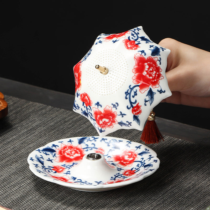 🍵 Un pezzo da tè in ceramica senza tempo per l'intenditore