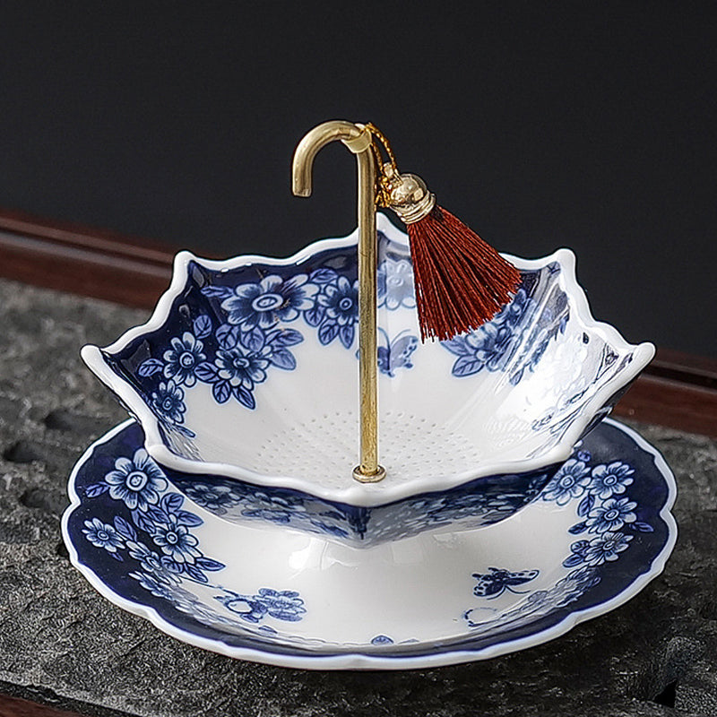 🍵 Un pezzo da tè in ceramica senza tempo per l'intenditore