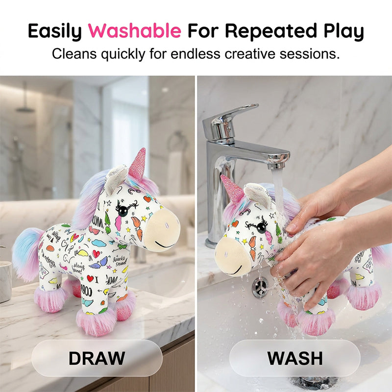 ✨ Il regalo creativo perfetto per i bambini!Set Artistico Giocattolo Lavabile con Pennarelli Inclusi per Bambini Creativi