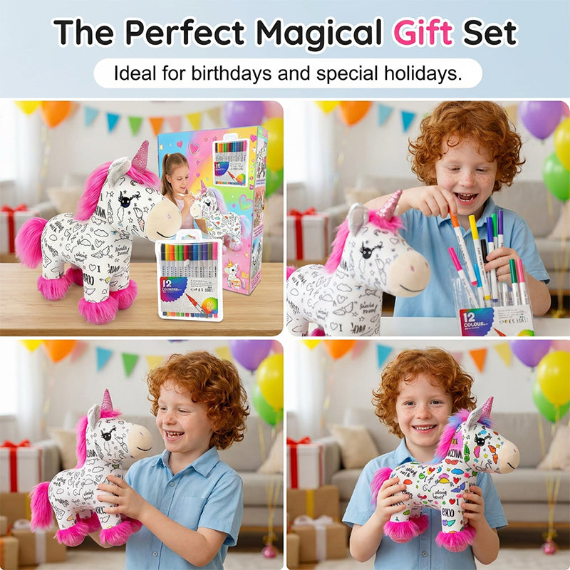 ✨ Il regalo creativo perfetto per i bambini!Set Artistico Giocattolo Lavabile con Pennarelli Inclusi per Bambini Creativi