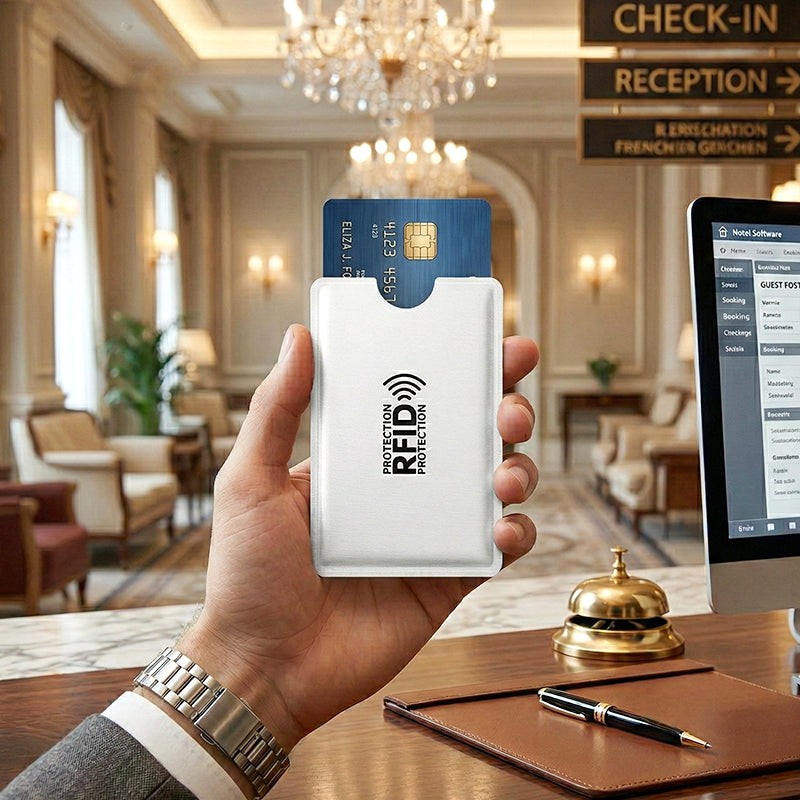 🚨 Custodia per carte RFID: blocca gli scanner e protegge i tuoi dati💳❌
