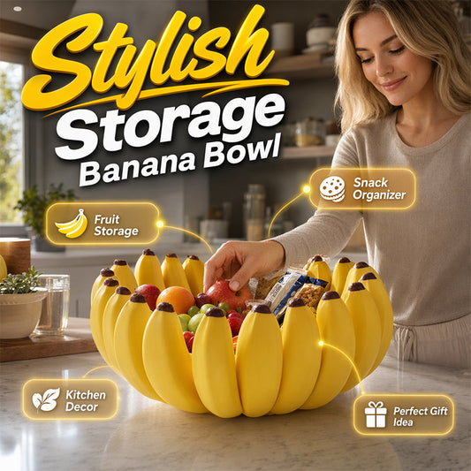 🍌 Ciotola di Design "Banana" — Trasforma il Tuo Portafrutta in un'Opera d'Arte! ✨