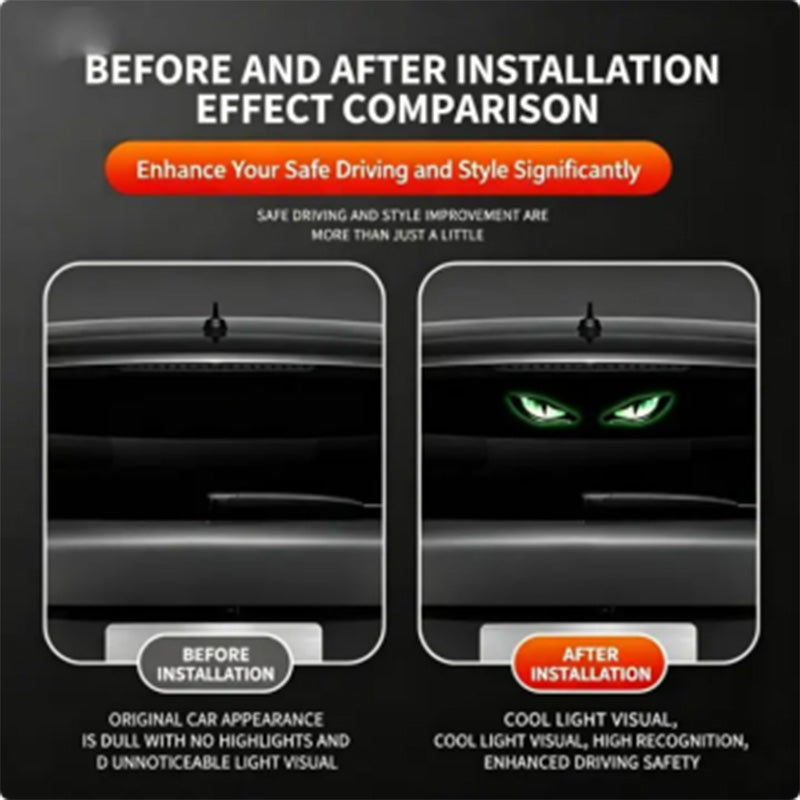 😈 Luce Anti-Tamponamento "Devil Eye": Rendi la tua Auto Unica e Sicura! 🚗