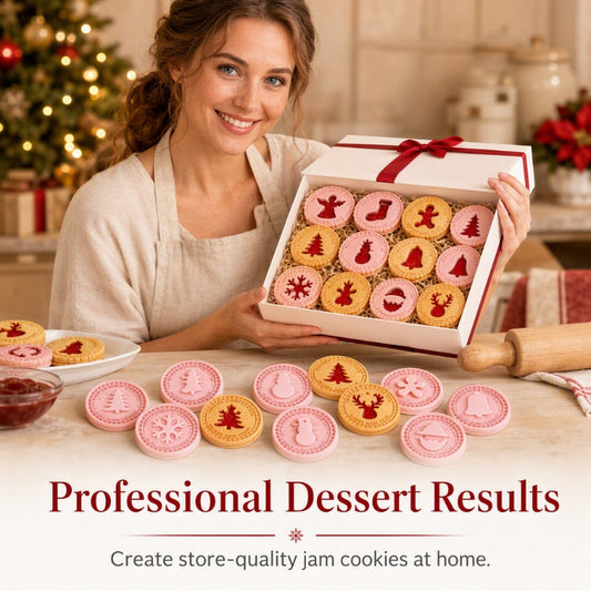 🎄🍪 Set di stampi 3D per biscotti di Natale--crea biscotti festivi con dettagli in rilievo