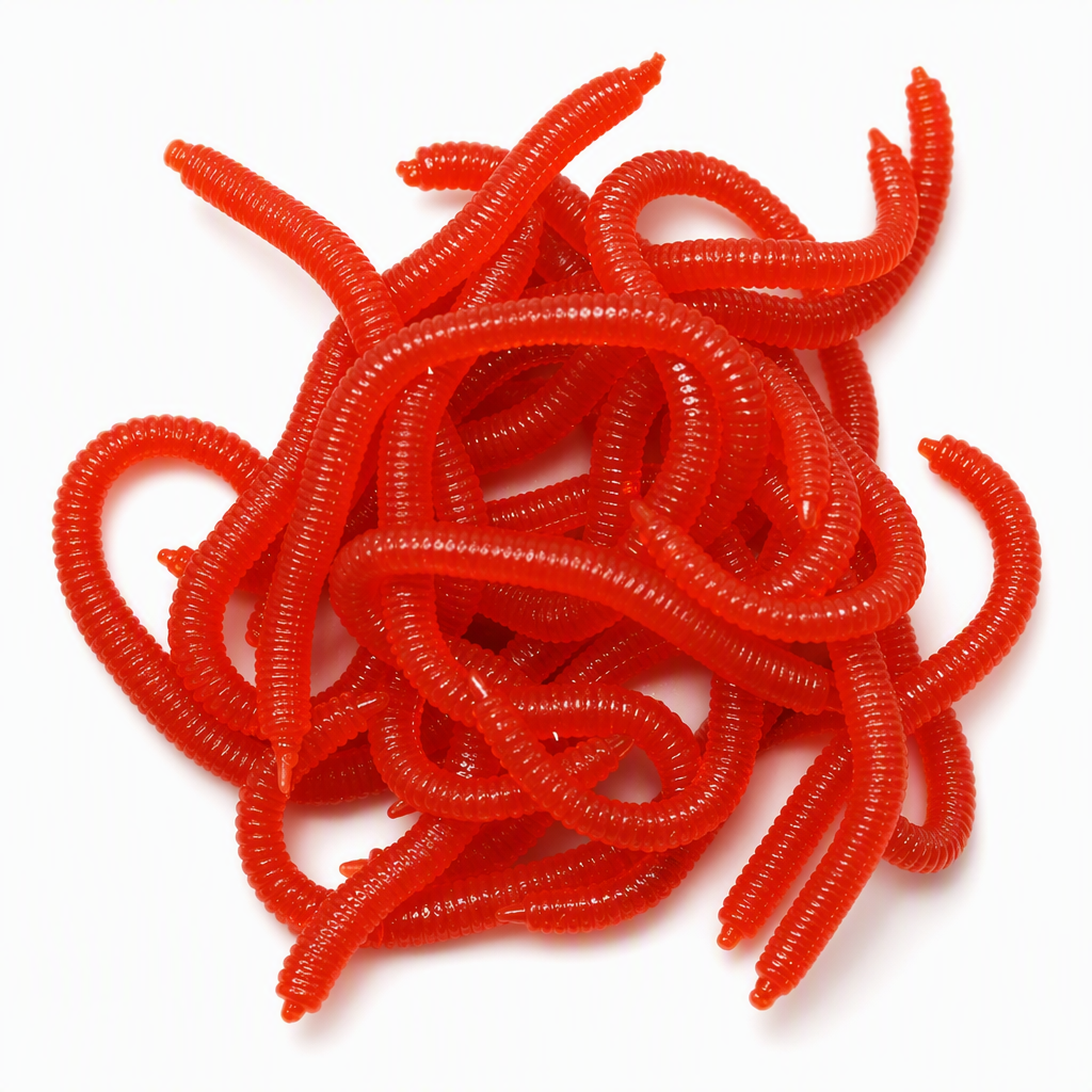 🦐🎣 Esche morbide bioniche--sapore di gamberetto e movimento realistico