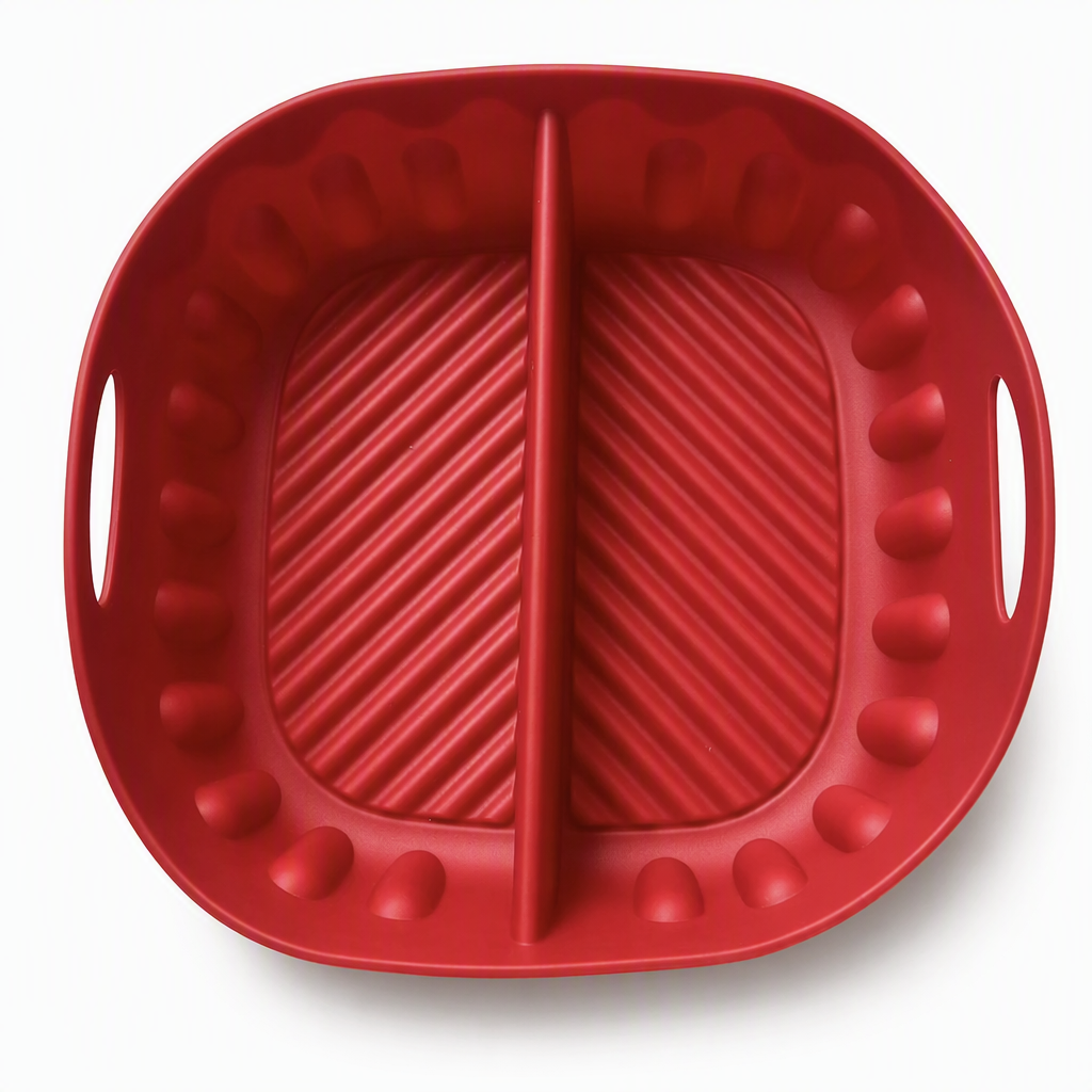 🍳🧁 Reusable Divided Air Fryer Silicone Liner--cuoci due gusti in una volta