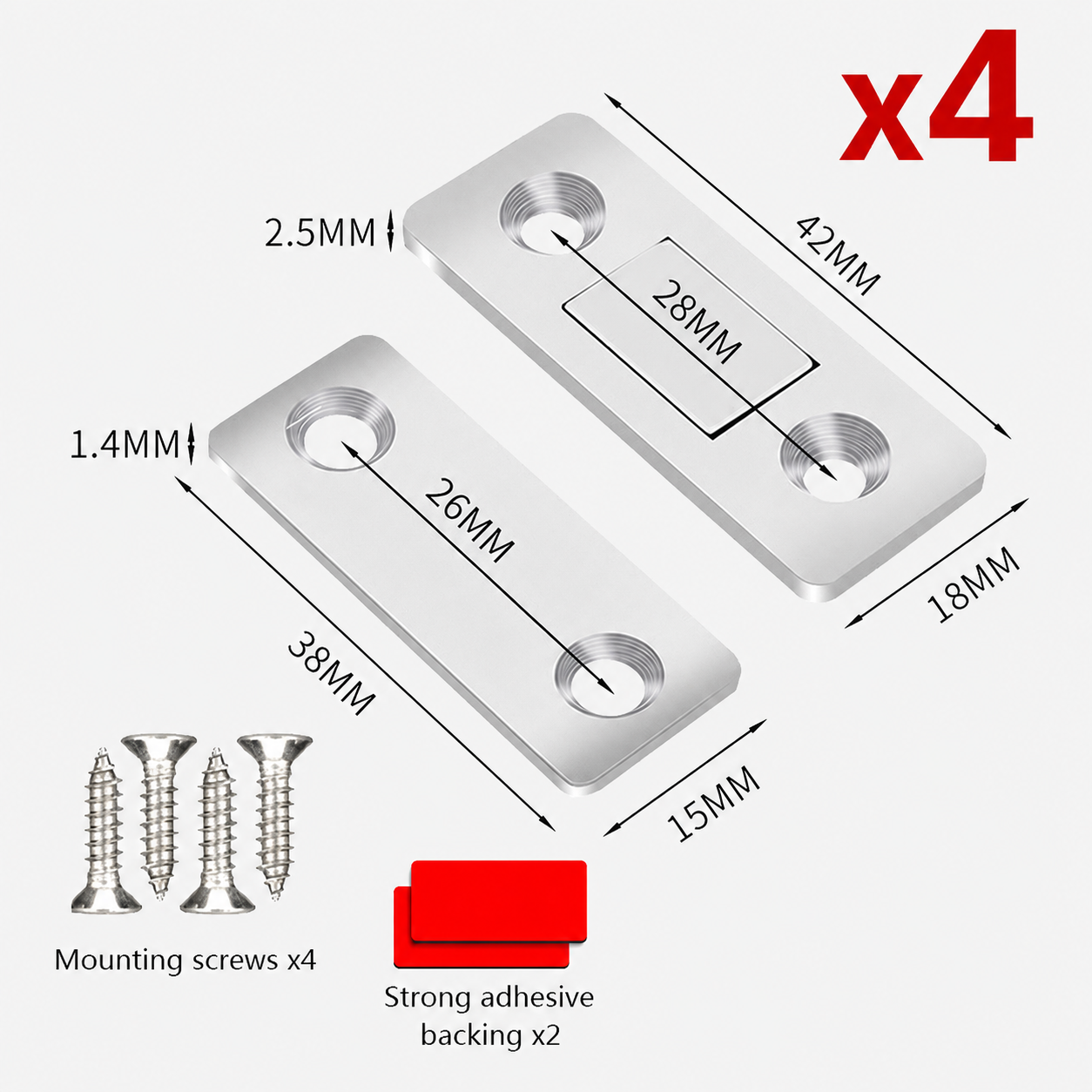 🧲 Chiusura magnetica ultra sottile: viti e adesivo inclusi per un'installazione a tua scelta! ✨